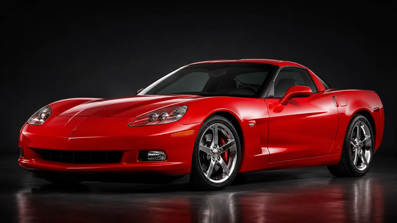 Original Dolvren illustration of a Chevrolet Corvette C6